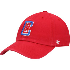 LA Clippers '47 Team Clean Up Adjustable Hat - Red