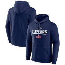 LA Clippers Fanatics Branded Hoops For Troops Trained Pullover Hoodie - Navy