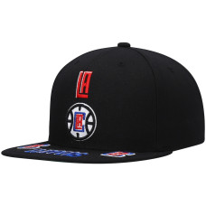 LA Clippers Mitchell & Ness Front Loaded Snapback Hat - Black