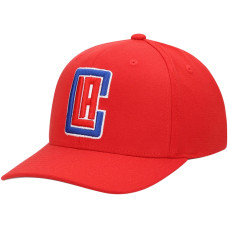 LA Clippers Mitchell & Ness Ground Stretch Snapback Hat - Red