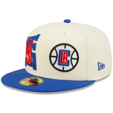 LA Clippers New Era 2022 NBA Draft 59FIFTY Fitted Hat - Cream/Royal
