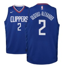 Youth 2018 NBA Draft Shai Gilgeous-Alexander Los Angeles Clippers #2 Icon Edition Blue Jersey