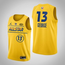 Men's Los Angeles Clippers Paul George #13 2021 NBA All-Star Western Jersey Gold
