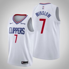 Los Angeles Clippers Justise Winslow Association Edition Jersey White