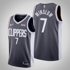 Los Angeles Clippers Justise Winslow Earned Edition Jersey Gray