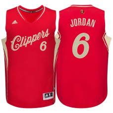 NBA 2015-16 Season Los Angeles Clippers #6 DeAndre Jordan Christmas Red Jersey
