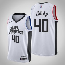 2019-20 Clippers Ivica Zubac #40 White City Jersey