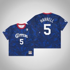 Clippers Montrezl Harrell #5 AAPE x Mitchell Ness Swingman Hardwood Classics Jersey Royal