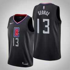 Men's Los Angeles Clippers Paul George #13 Black Statement Jersey