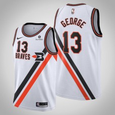 Clippers 2019-20 Paul George #13 White Throwback Buffalo Braves Jersey