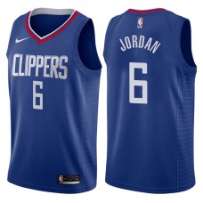 Men's DeAndre Jordan Los Angeles Clippers #6 Icon Blue Swingman Jersey