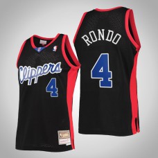 Los Angeles Clippers Rajon Rondo Reload 2.0 Throwback 90s Jersey Black