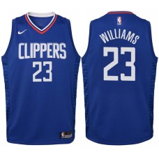 Youth 2017-18 Season Lou Williams Los Angeles Clippers #23 Icon Blue Swingman Jersey