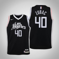 Youth Ivica Zubac Los Angeles Clippers #40 City Black 2021 Season Jersey