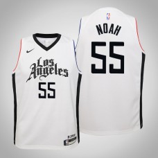 Youth Joakim Noah Clippers #55 City White 2020 Season Jersey